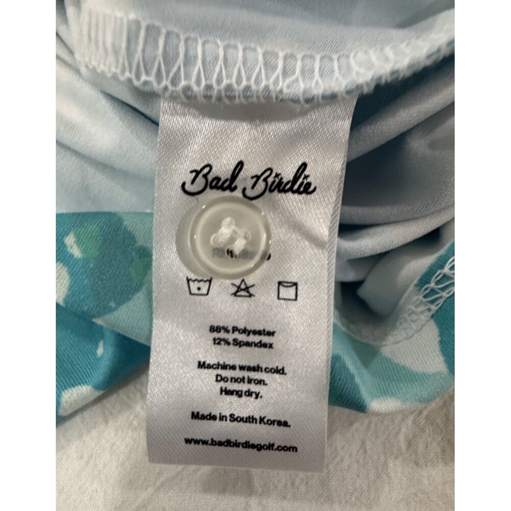 BAD BIRDIE Bam Bam Stretch Golf Polo Shirt Men's Size Large 2XL UPF 50 Coastal - Picture 9 of 16
